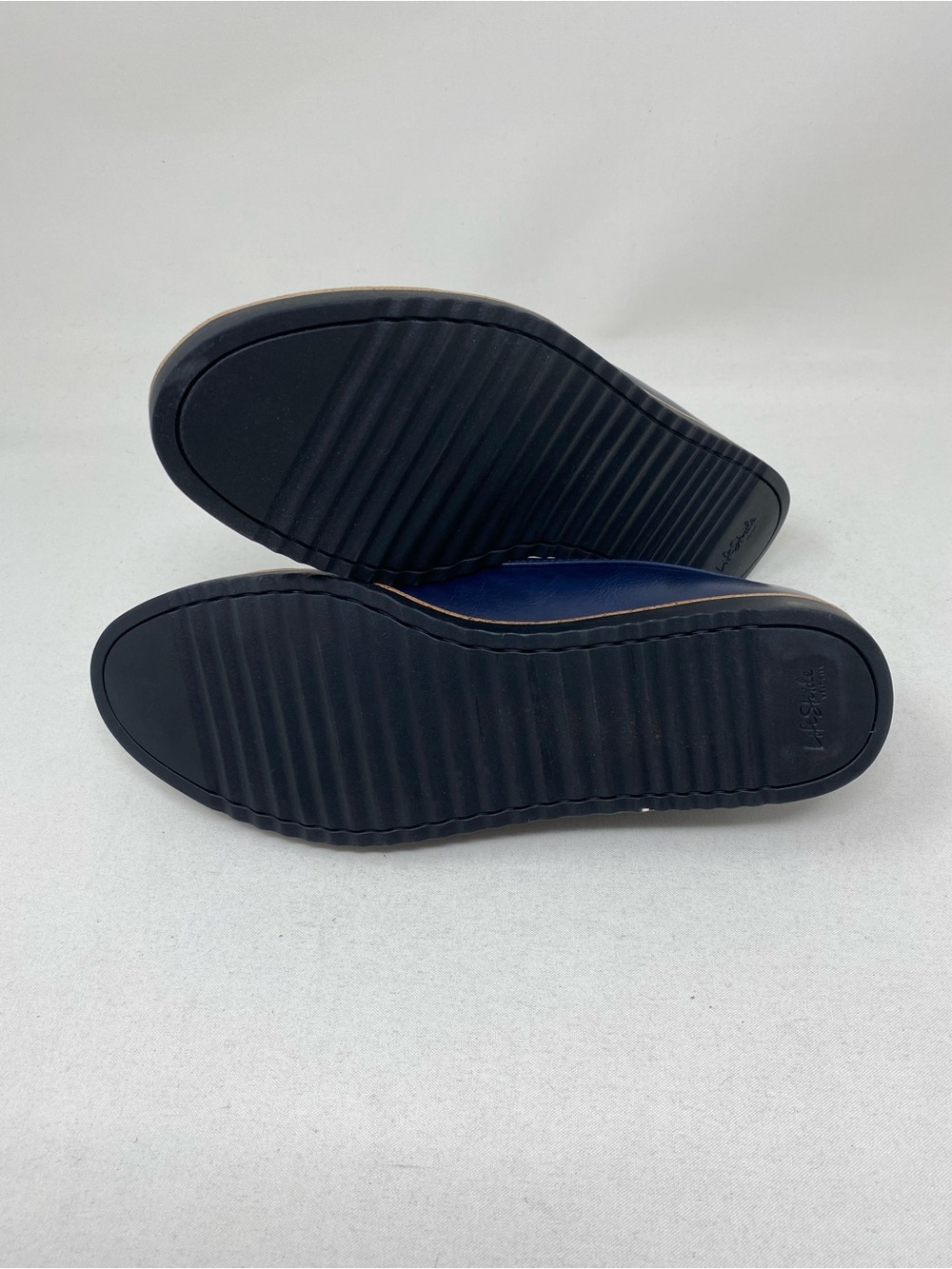 Life Stride Athena Navy Leather Penny Loafers Size 7.5 M - Picture 6 of 6